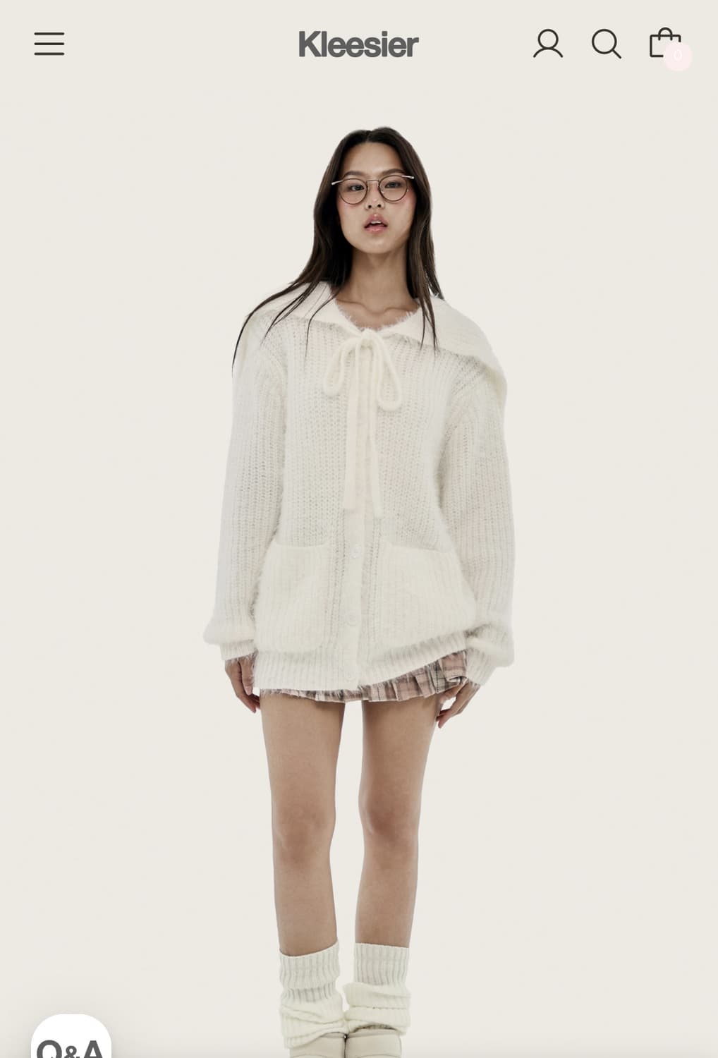 미개봉 클리시어 푸딩 퍼 가디건 상품이미지1