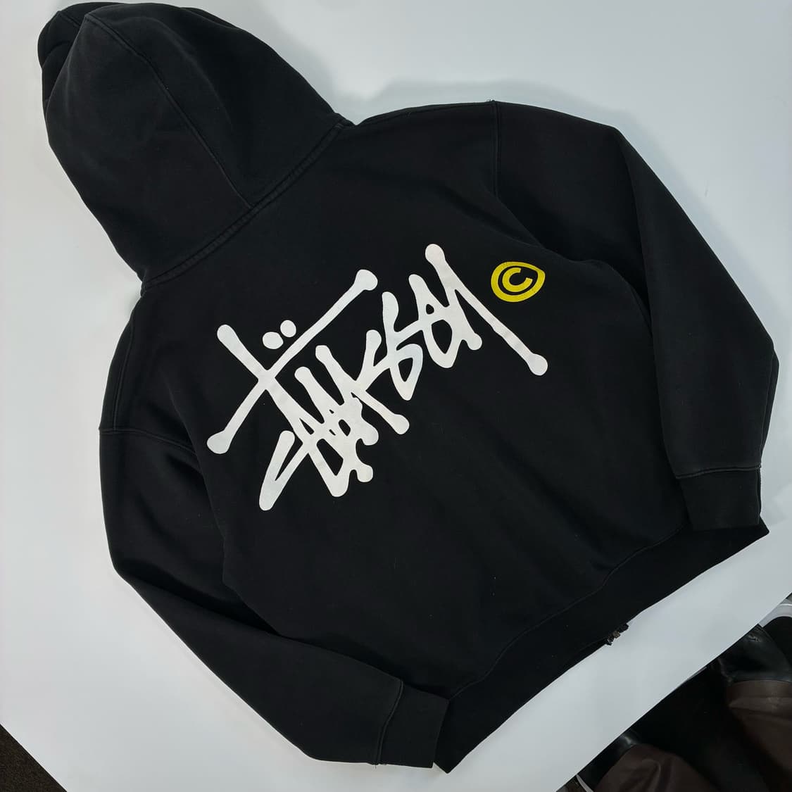 Stussy  스투시 90,s C스탁 블랙 후드티  상품이미지1