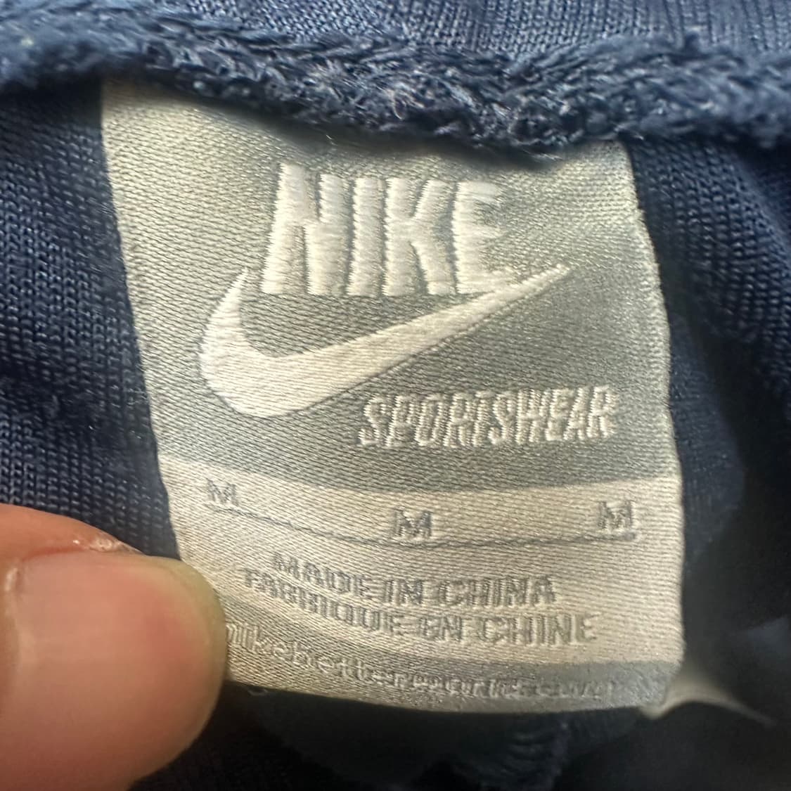 나이키 빈티지 화이트 사이드라인 네이비트랙팬츠 M 상품이미지3