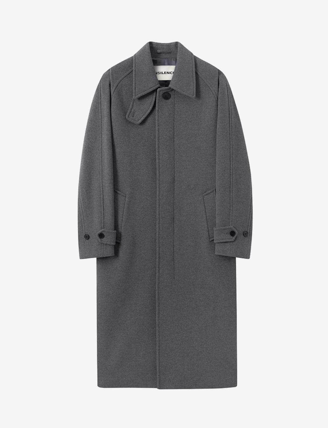 (L) 인사일런스 MTR 캐시미어 발마칸 코트 GREY BROWN 상품이미지1