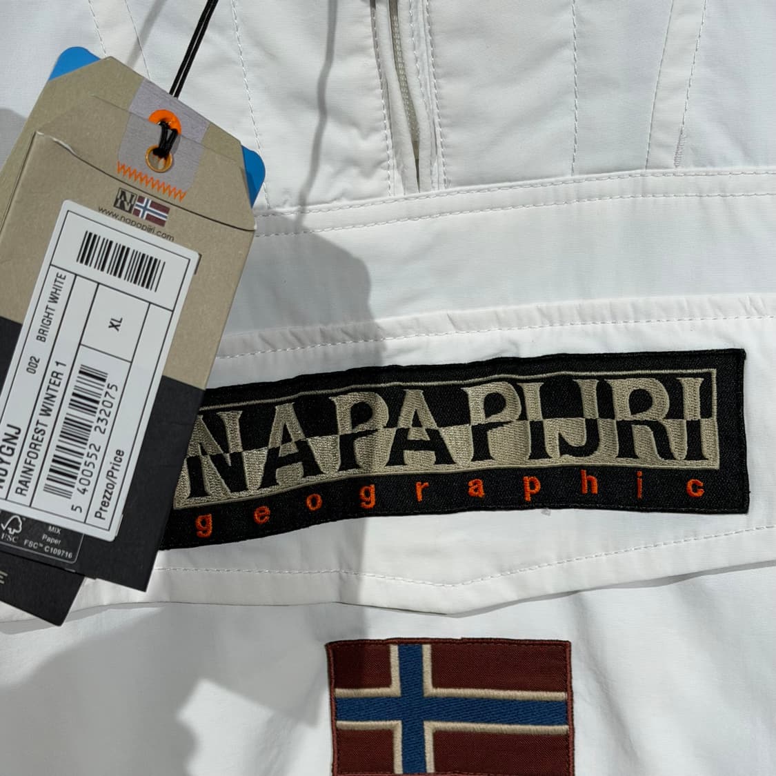 미사용)나파피리 화이트 스키 아노락 점퍼 XL 상품이미지2