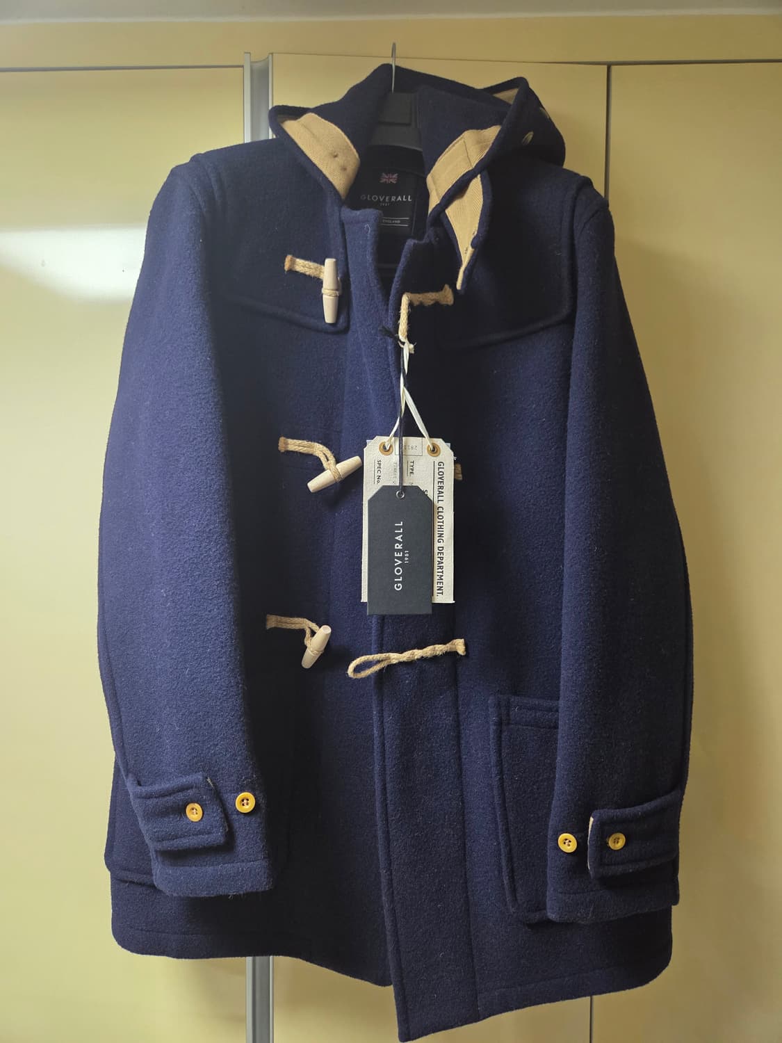 글로버올 미드몬티 네이비 더플 코트 L 새제품 상품이미지1