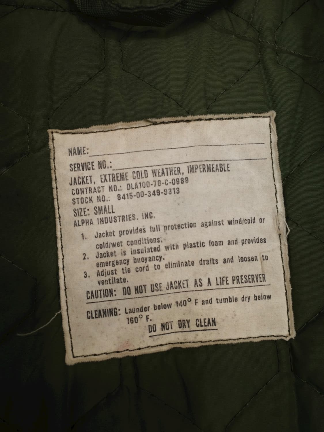 70‘s 알파 인더스트리 덱 자켓 상품이미지4