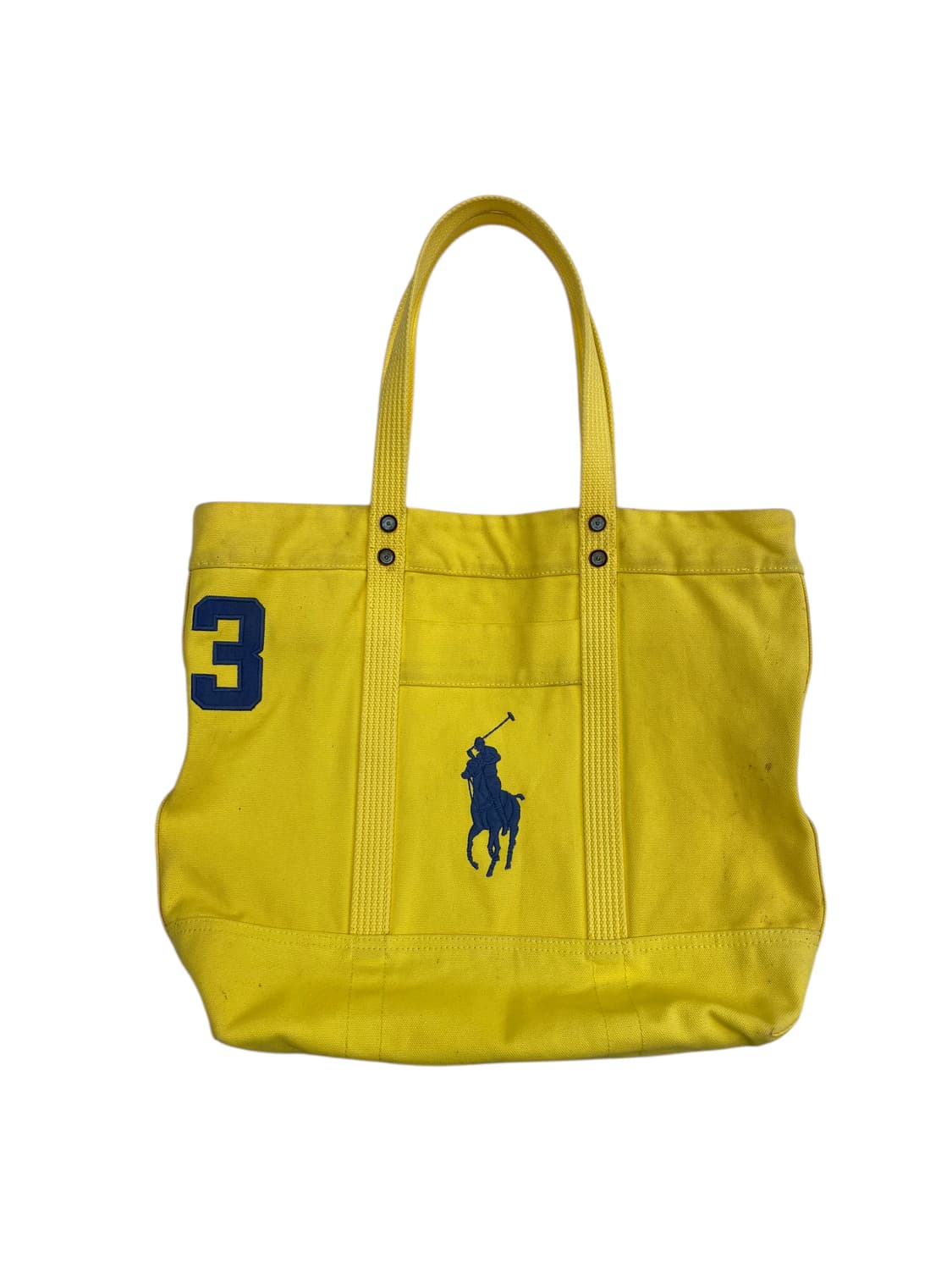 폴로 빅포니 옐로우 캔버스백 상품이미지1