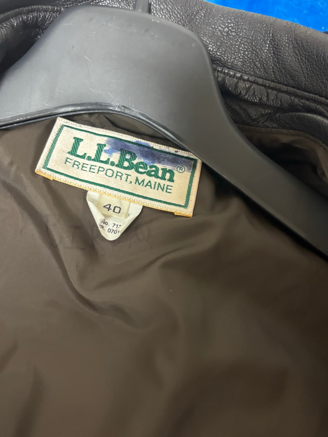 80s 엘엘빈 고트스킨 A2 레더 자켓 상품이미지7