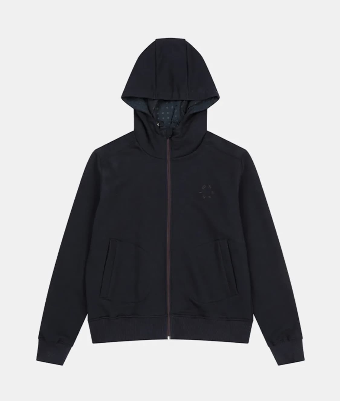 오헤시오 후드집업 DOT HOODED ZIP-UP, NAVY 상품이미지1