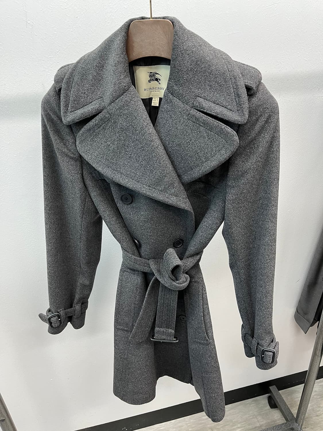 여) 버버리 벨트 캐시미어 코트  상품이미지4