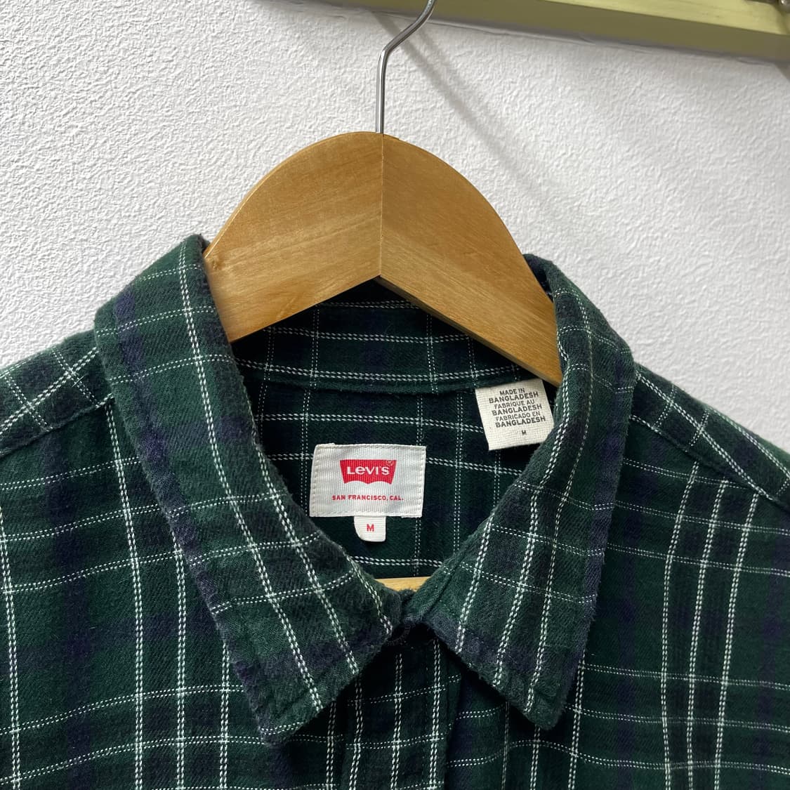 리바이스 플란넬 체크 셔츠 (M) 상품이미지3