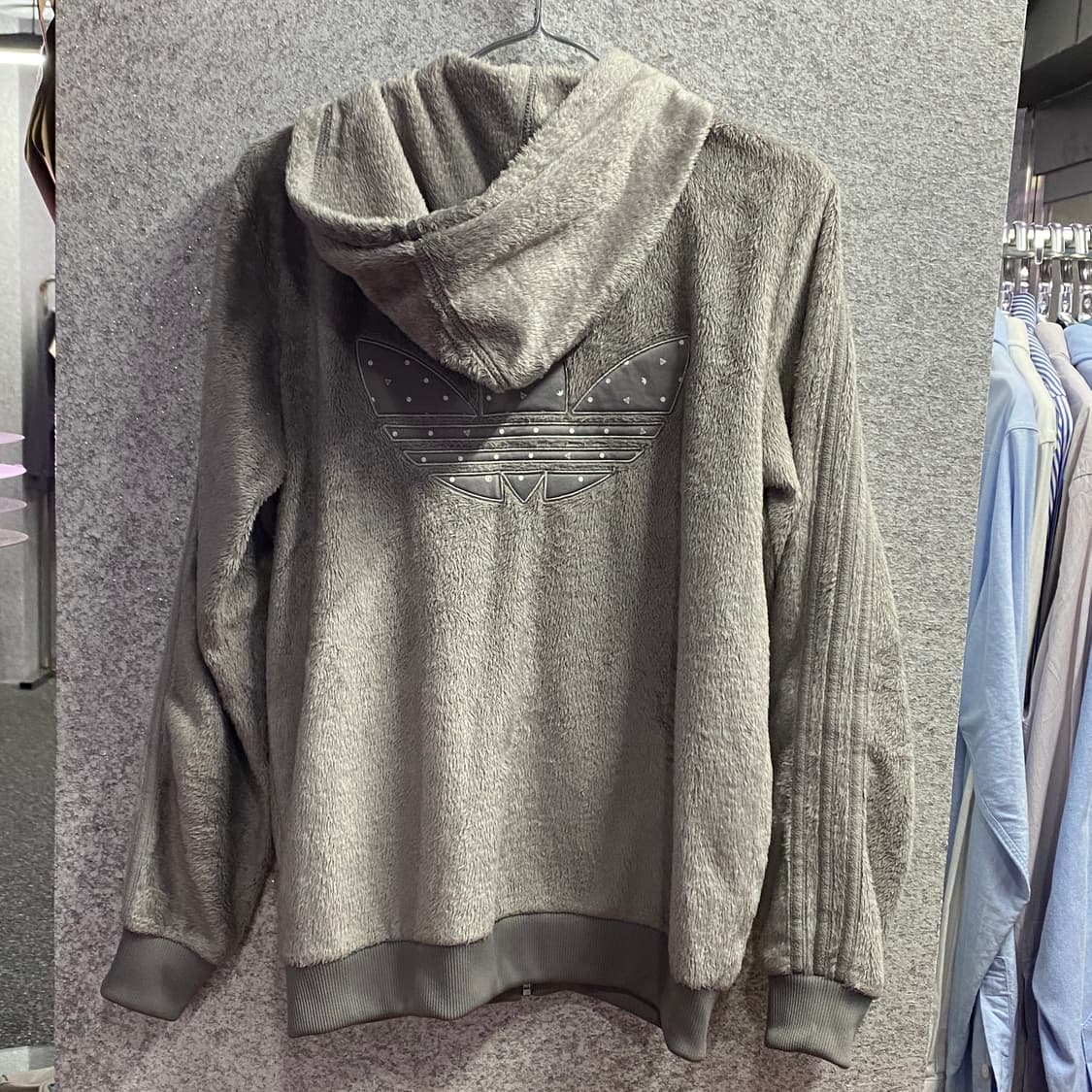 아디다스 파이어버드 도트로고 트랙탑 쉐르파 후디 B3431 상품이미지4