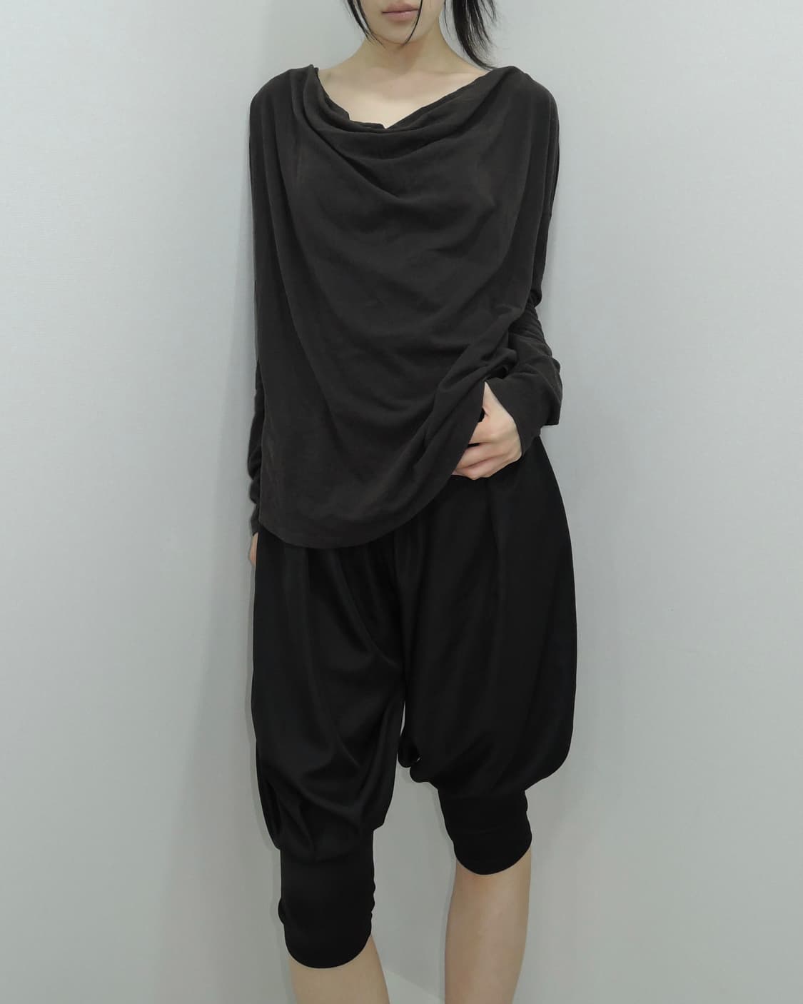 Drape Neck Long Sleeve 상품이미지2