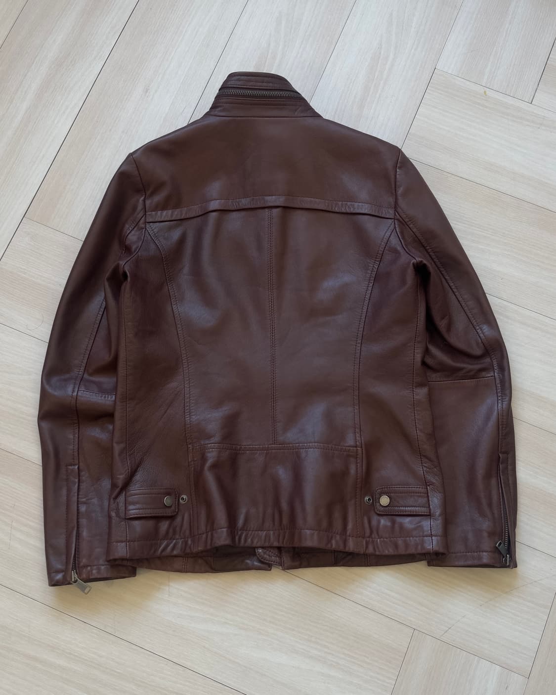 [ANDREW MARC] leather jacket (brick) 상품이미지7