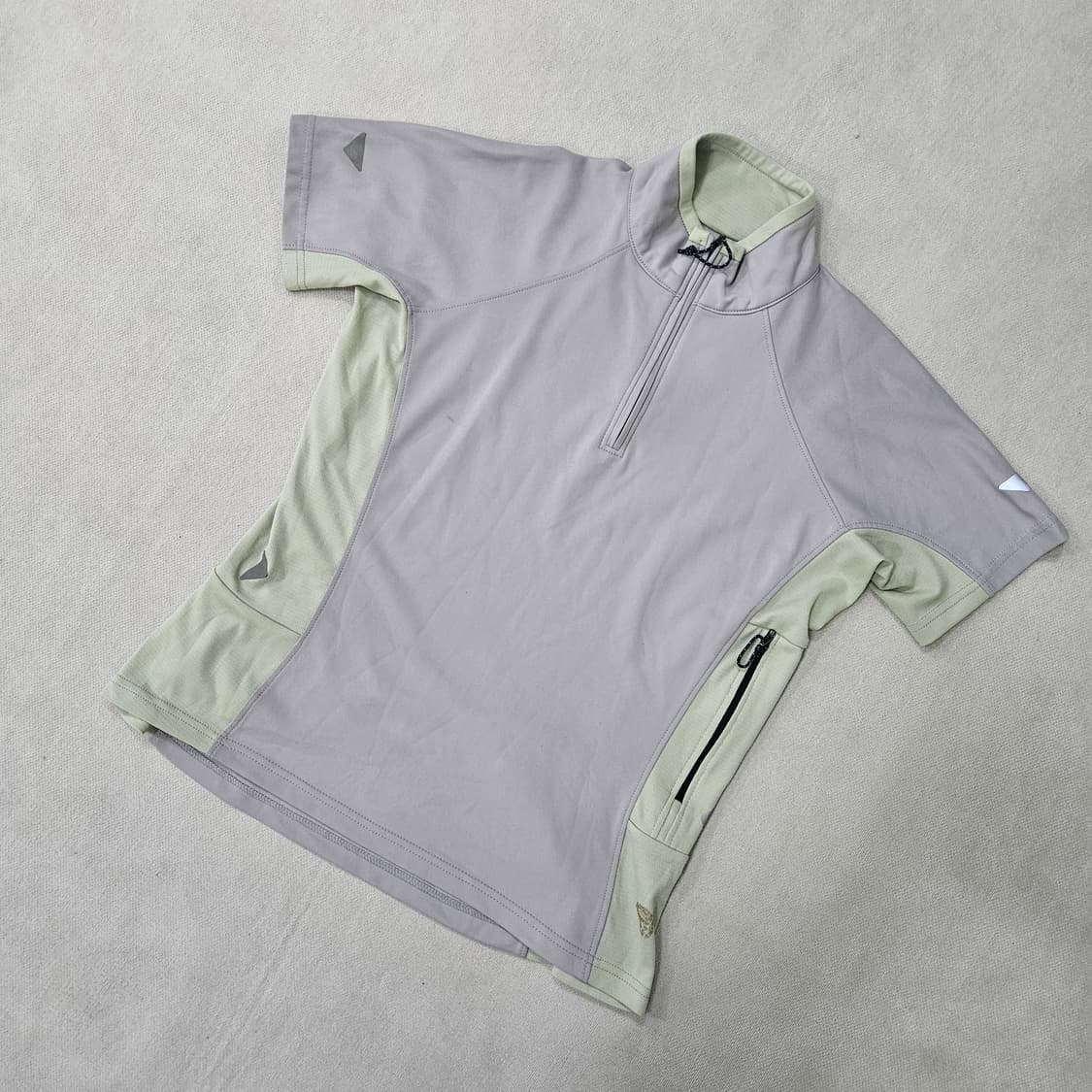 실측확인 빈티지 기능성 집업 반팔티 0325Y 상품이미지1