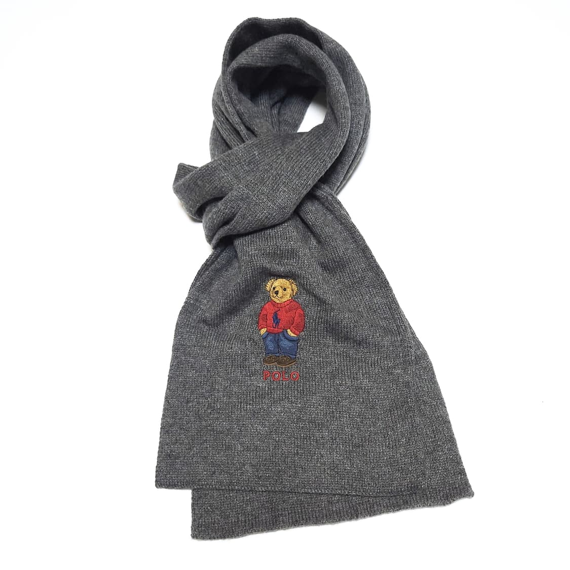 폴로 랄프로렌 베어 머플러 목도리 그레이 상품이미지3