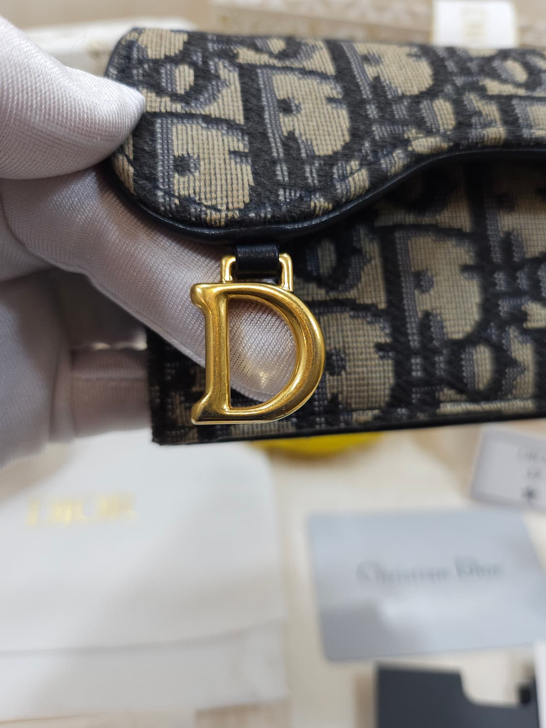 디올 오블리크 새들 카드지갑 상품이미지3