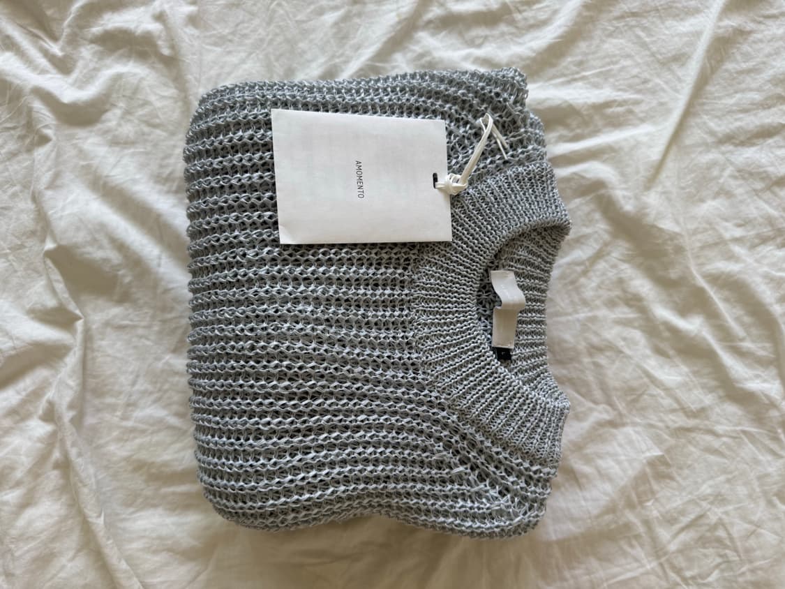 아모멘토 니티드 풀오버 블루L 상품이미지8