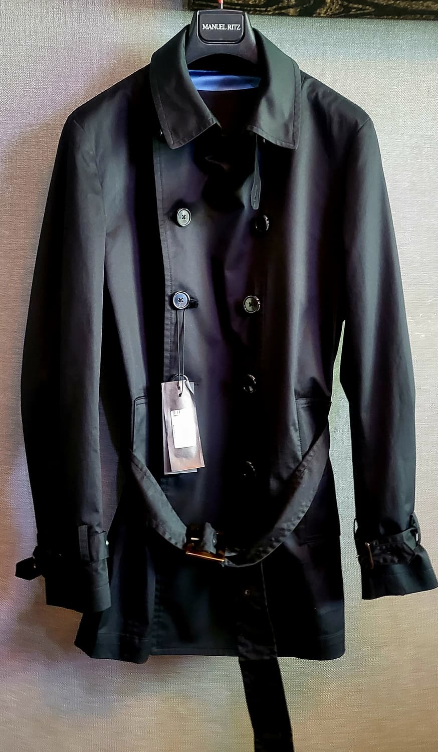 [미사용 택달린 새상품] 이태리 마뉴엘리츠 남자 트랜치코트 상품이미지1