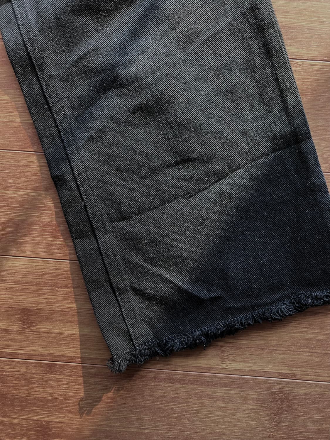 블랙 데님 팬츠  상품이미지5