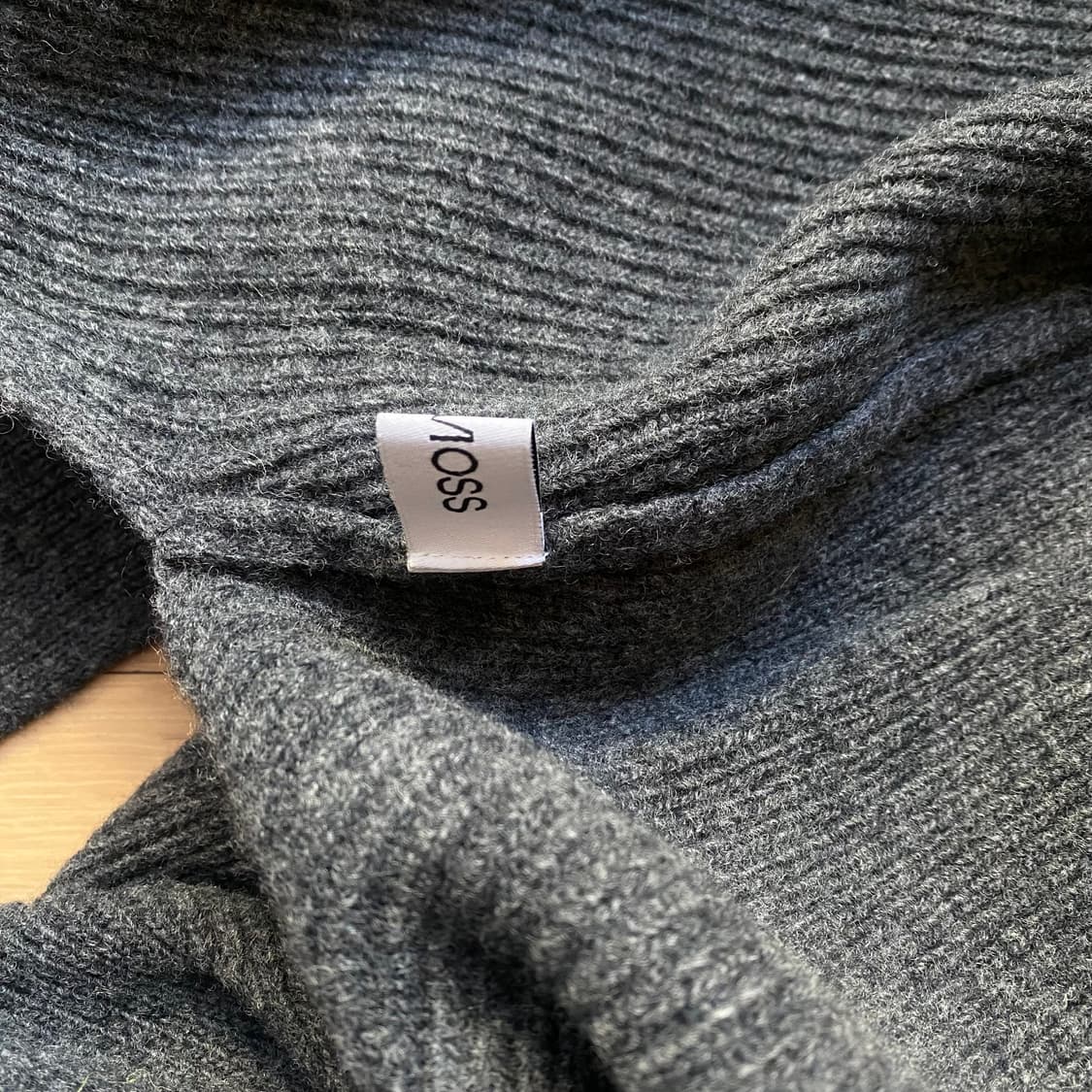 코스모스 cosmoss 울 후드 머플러 차콜 상품이미지6