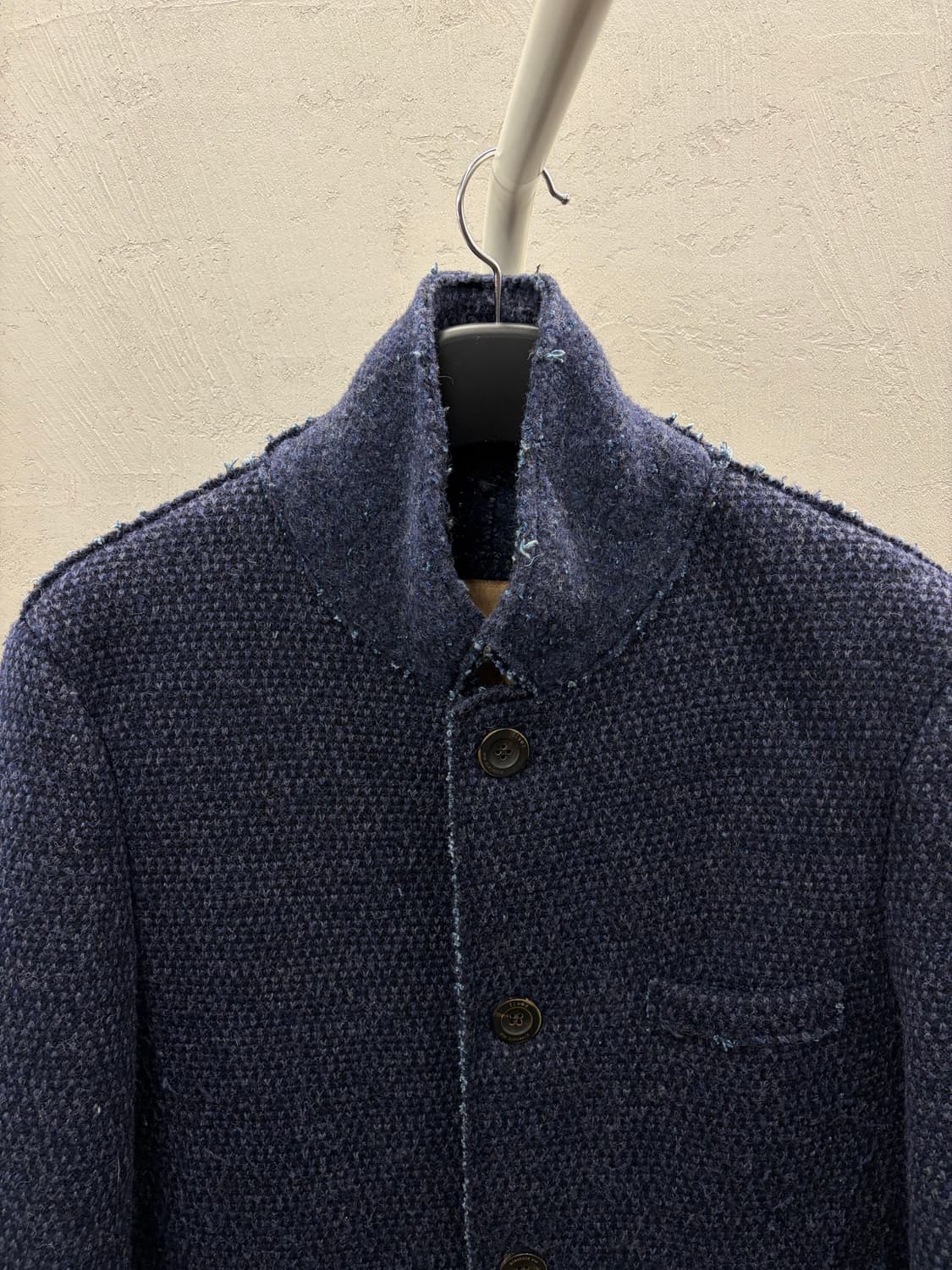 Fiver 네이비 톤 남성 하프 코트 105 상품이미지3