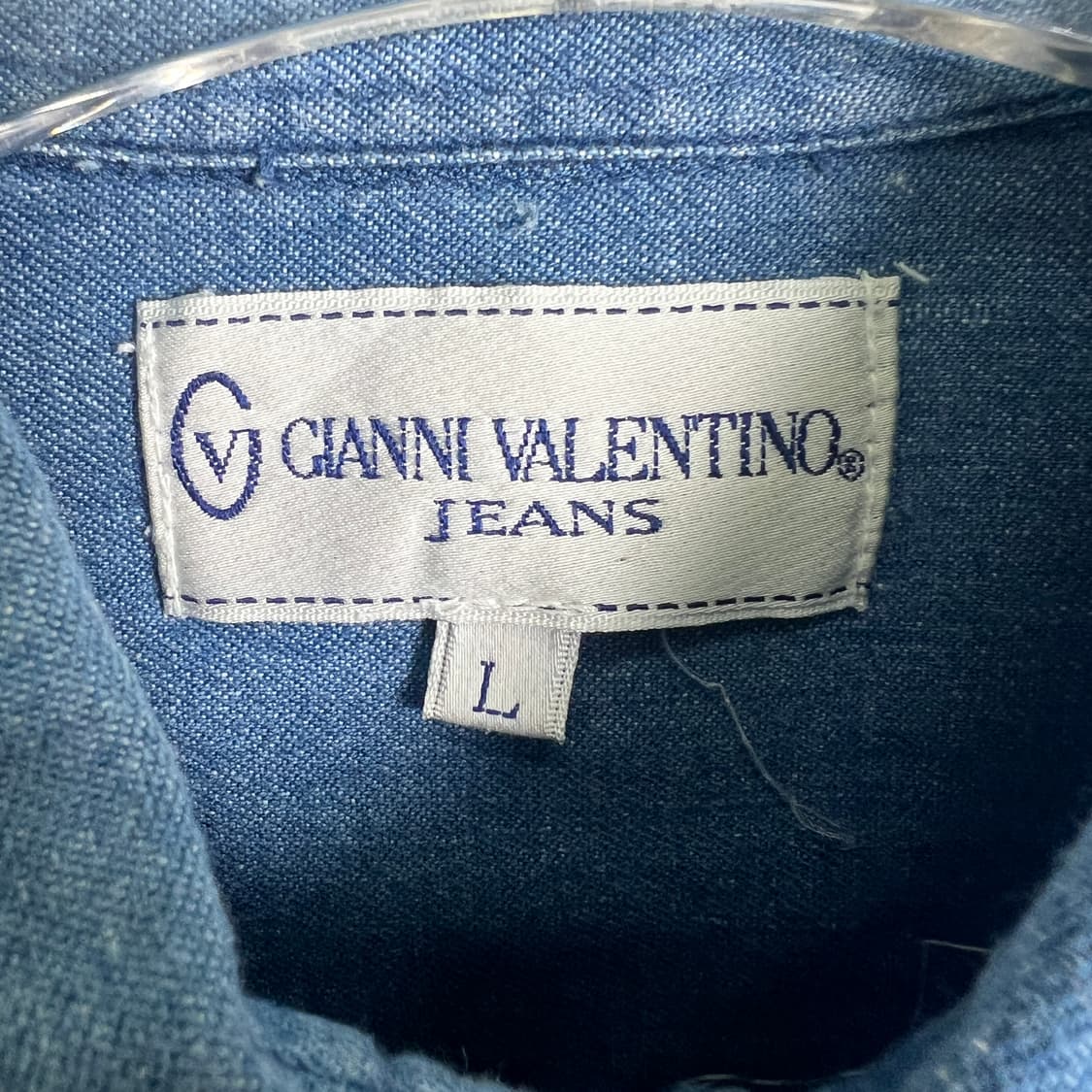 지아니 발렌티노 투포켓 데님 셔츠 L 상품이미지3