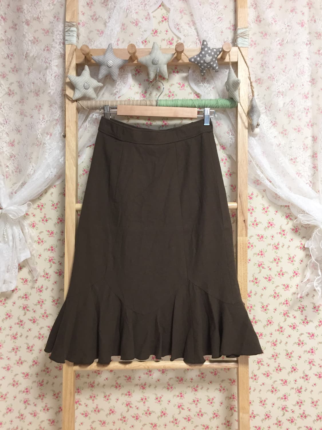 빈티지 카키브라운 스커트  상품이미지1