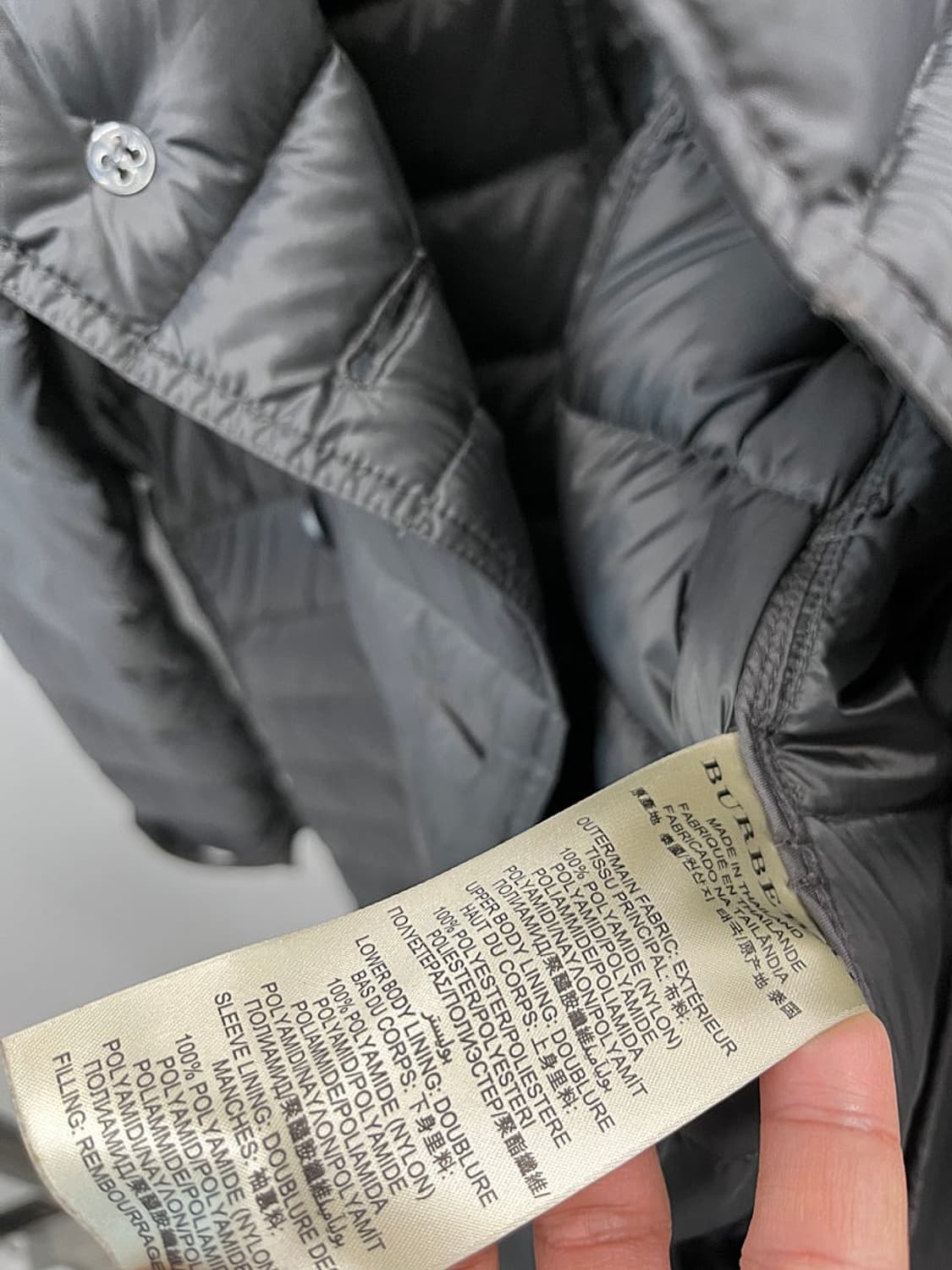 여) 버버리 경량 패딩코트  상품이미지9