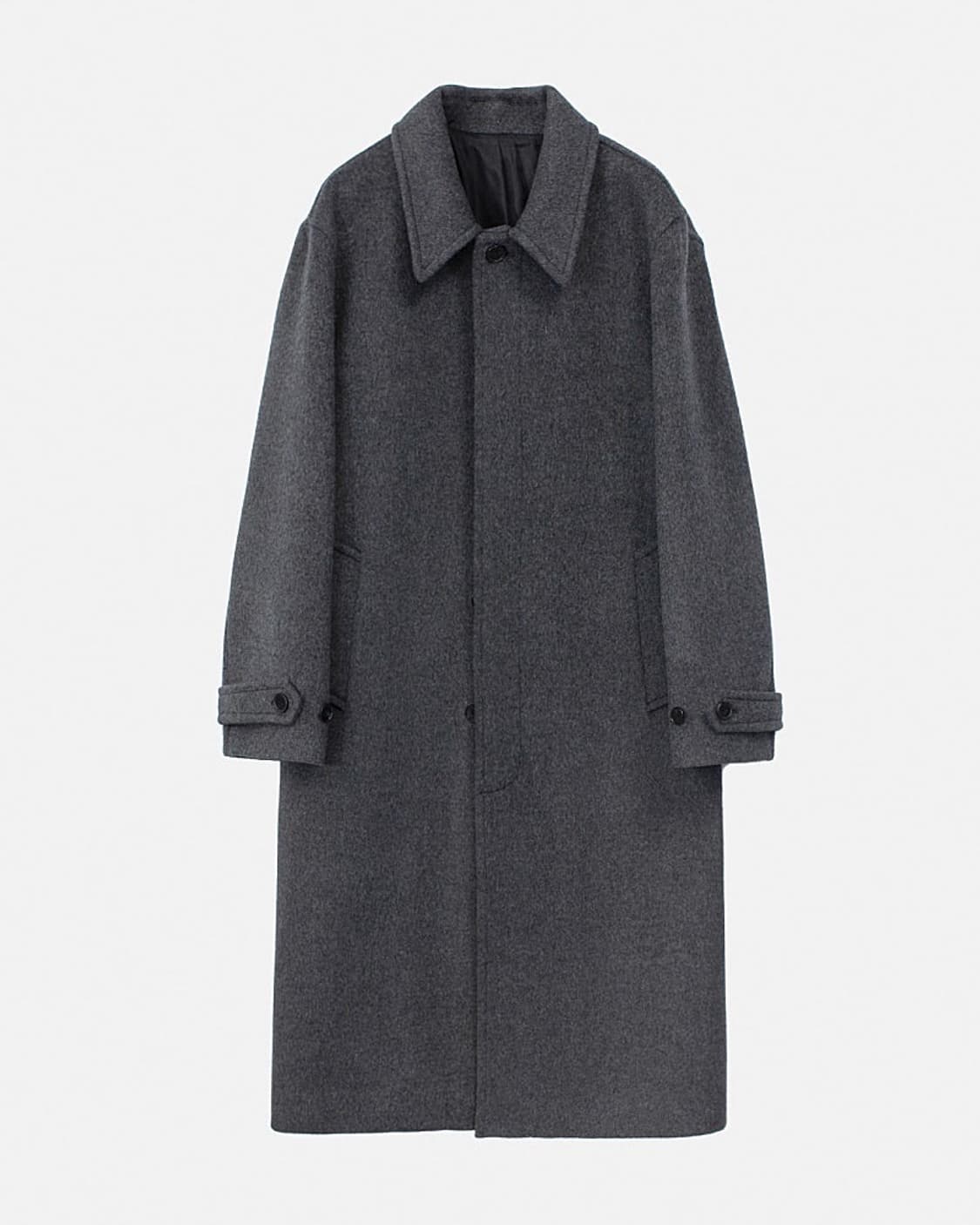 [3] 고낙 23fw 램스울 맥코트 차콜 그레이 상품이미지2