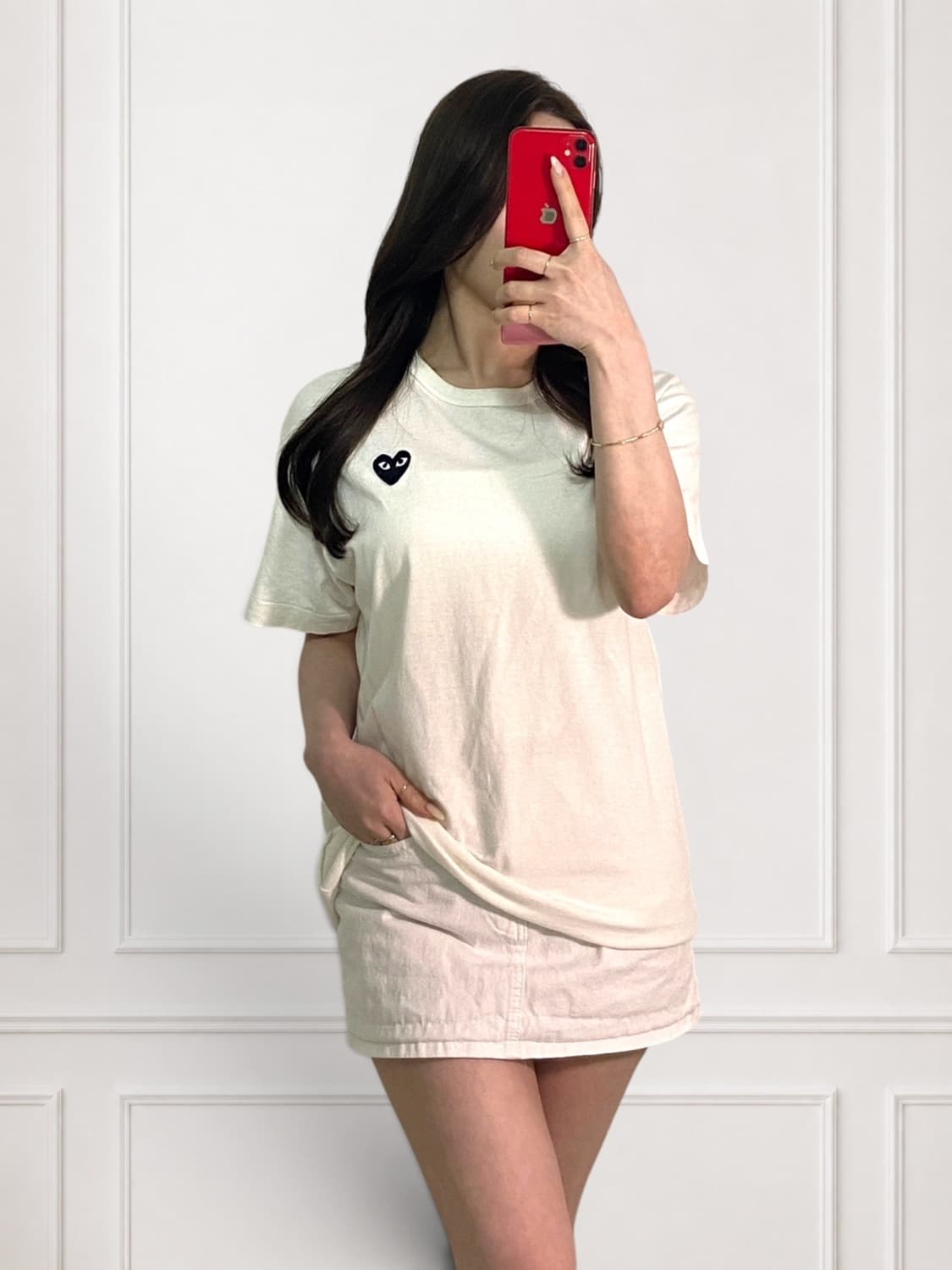 꼼데가르송 블랙와펜 라운드티 상품이미지3