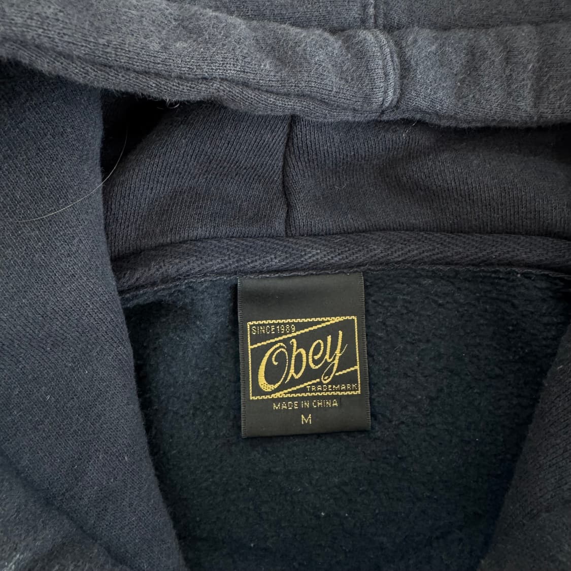 Obey 오베이 다크 네이비 후드티 상품이미지5