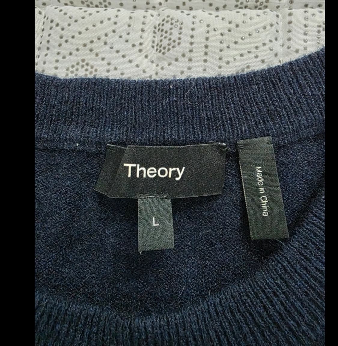 띠어리 남성 니트 L 네이비 상품이미지5