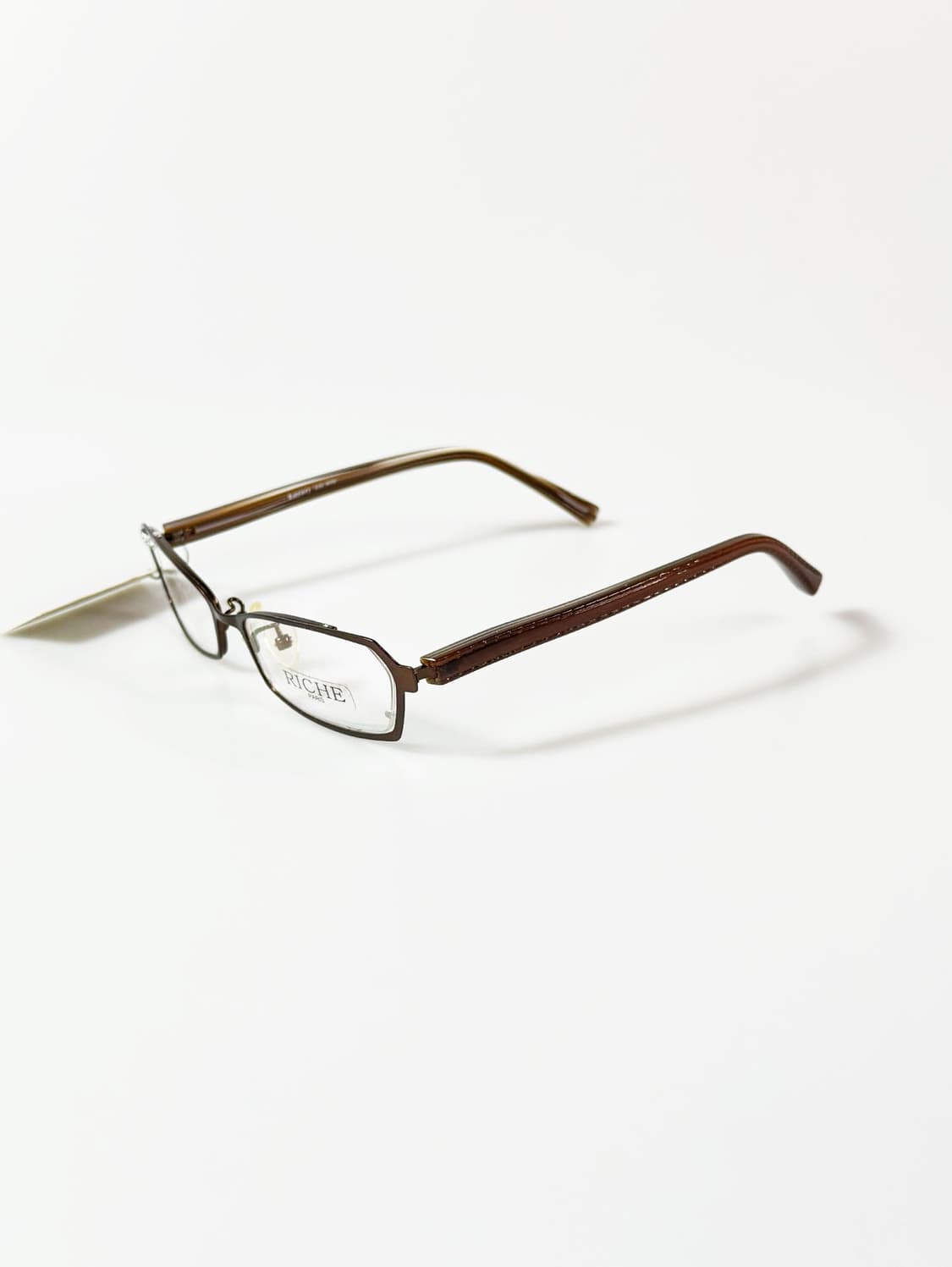RICHE PARIS 슬림 스퀘어 메탈 프레임 빈티지 안경 상품이미지3