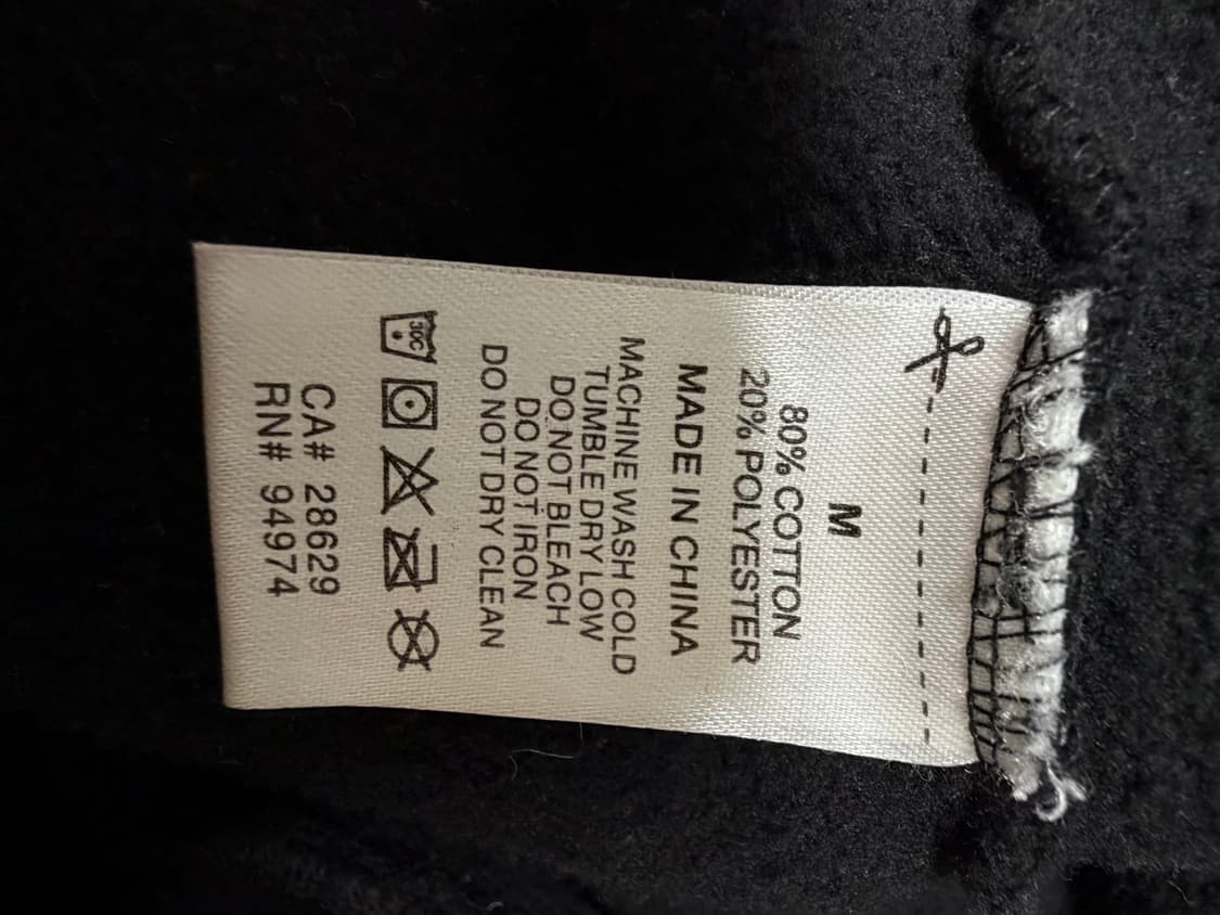 스투시 월드투어 후드 블랙 M사이즈 상품이미지5