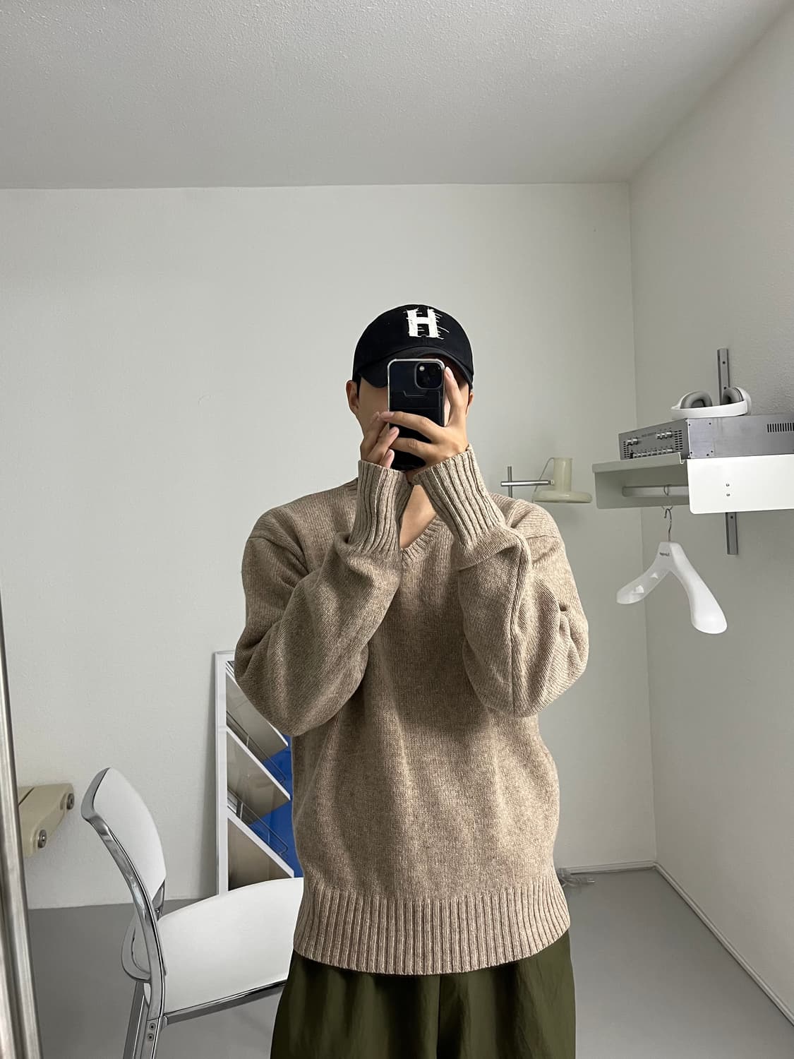 폴로 브이넥 니트 상품이미지8