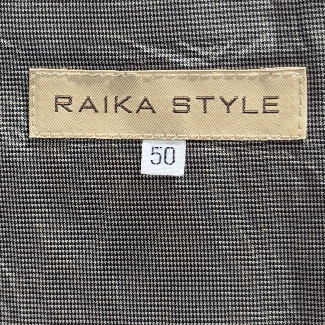 일본 테일러드 RAIKA STYLE 울 건클럽 하운드투스 체크 자켓 상품이미지8