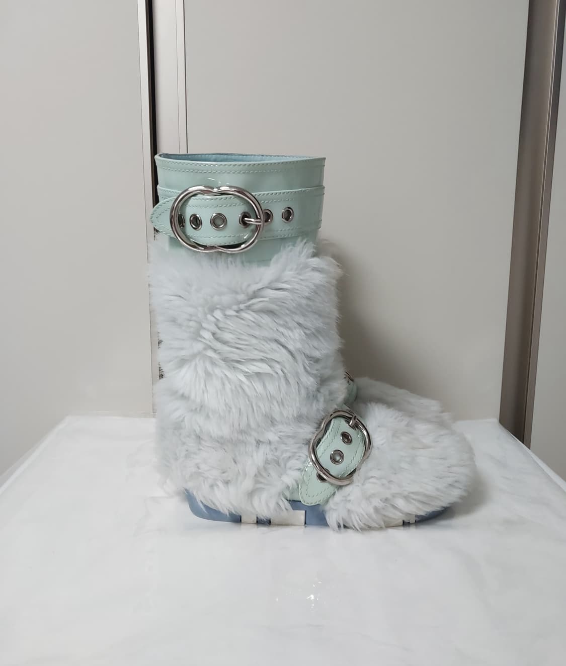 [감정서O] 미우미우 폭스퍼 페이던트 레더 부츠 상품이미지9