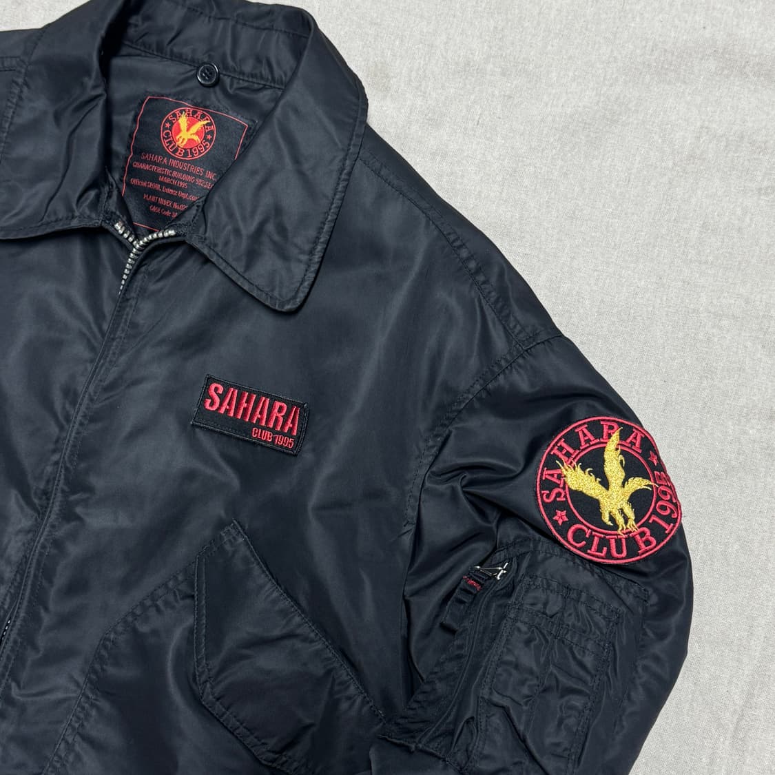 사하라 신슐레이트 패치 크롭 봄버 ma1 M 상품이미지2