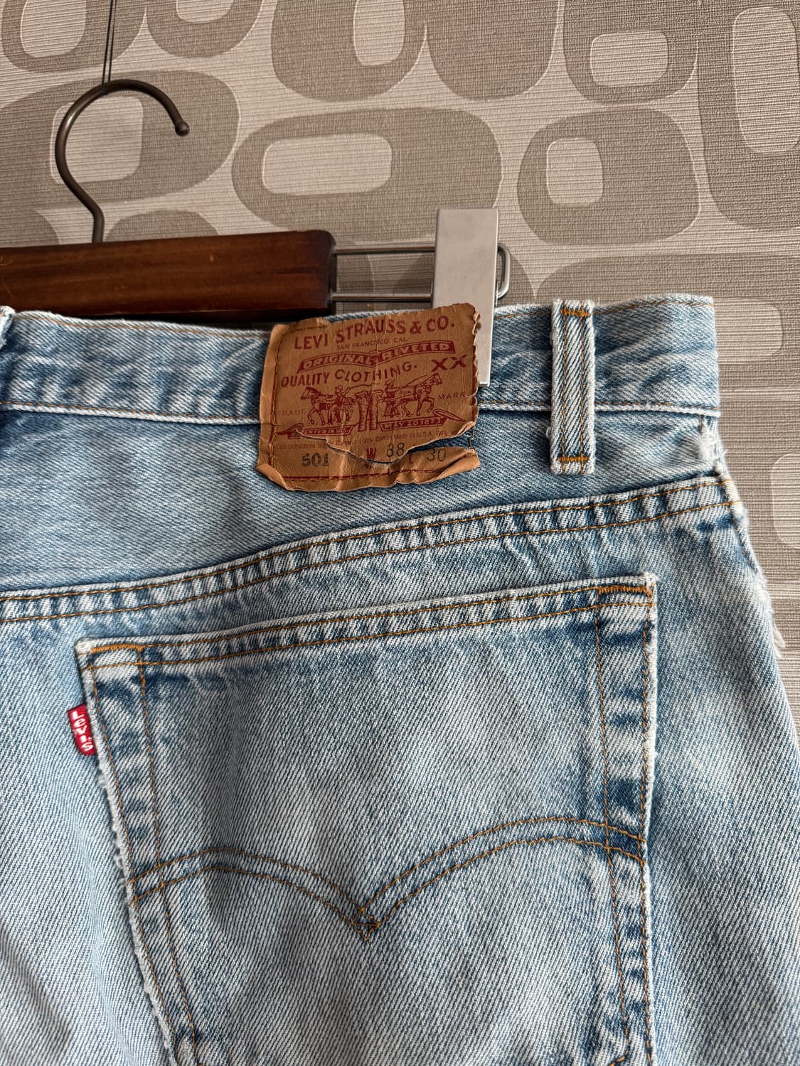 Levi's 리바이스 USA 빈티지 501 커스텀 데님 청바지 38 상품이미지5