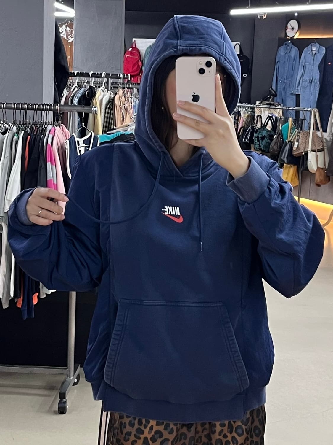 나이키 nsw 후드 brs 미드나잇 네이비 후드 상품이미지1