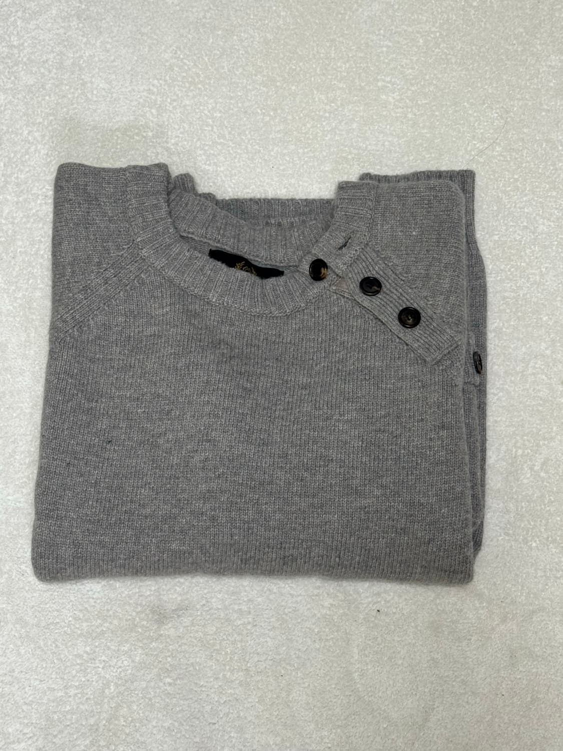 2)포그서비스 밀리터리 헨리넥 니트 더스트 베이지 상품이미지2