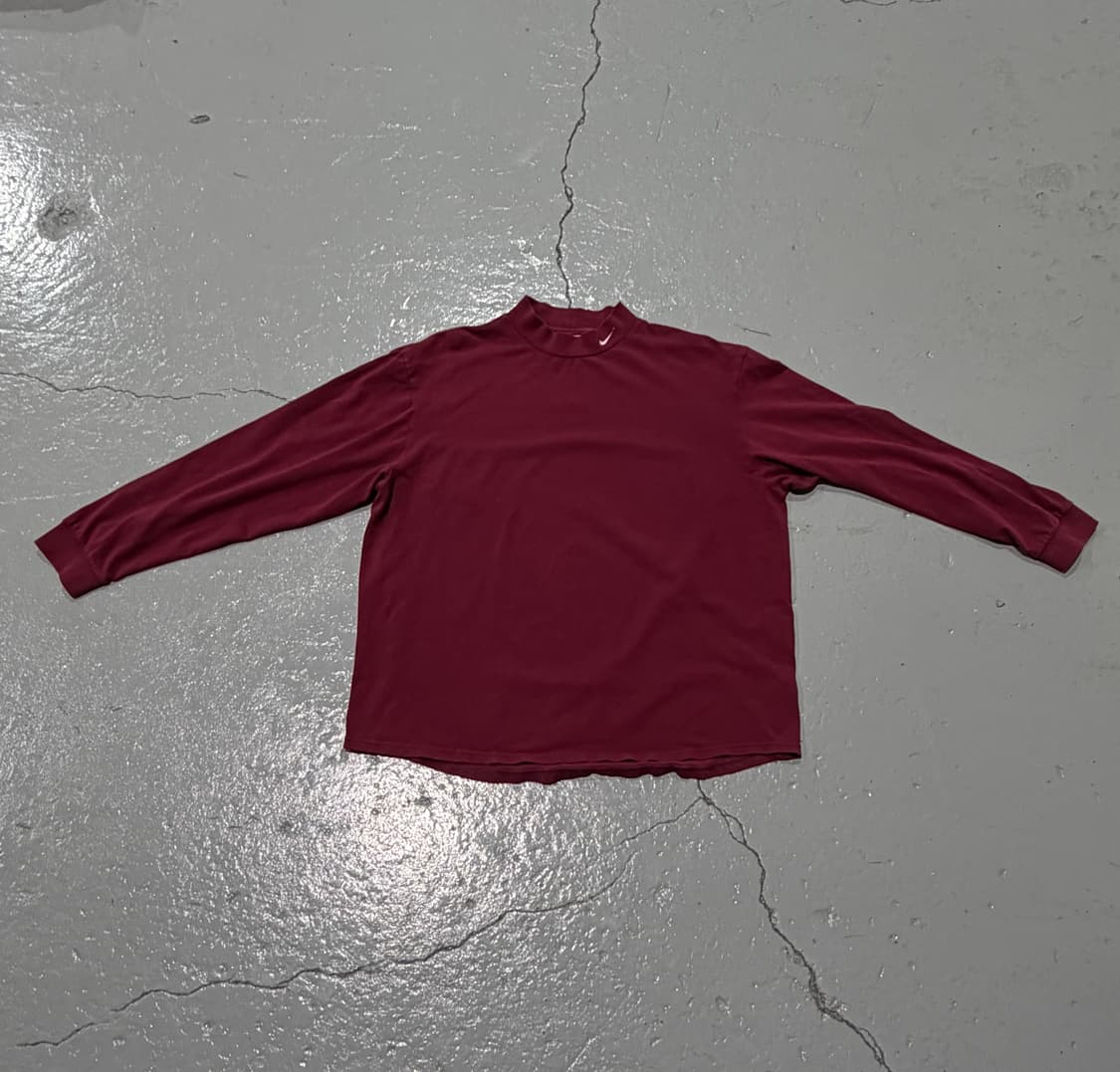 나이키(Nike) 모크넥 버건디 롱슬리브 상품이미지1