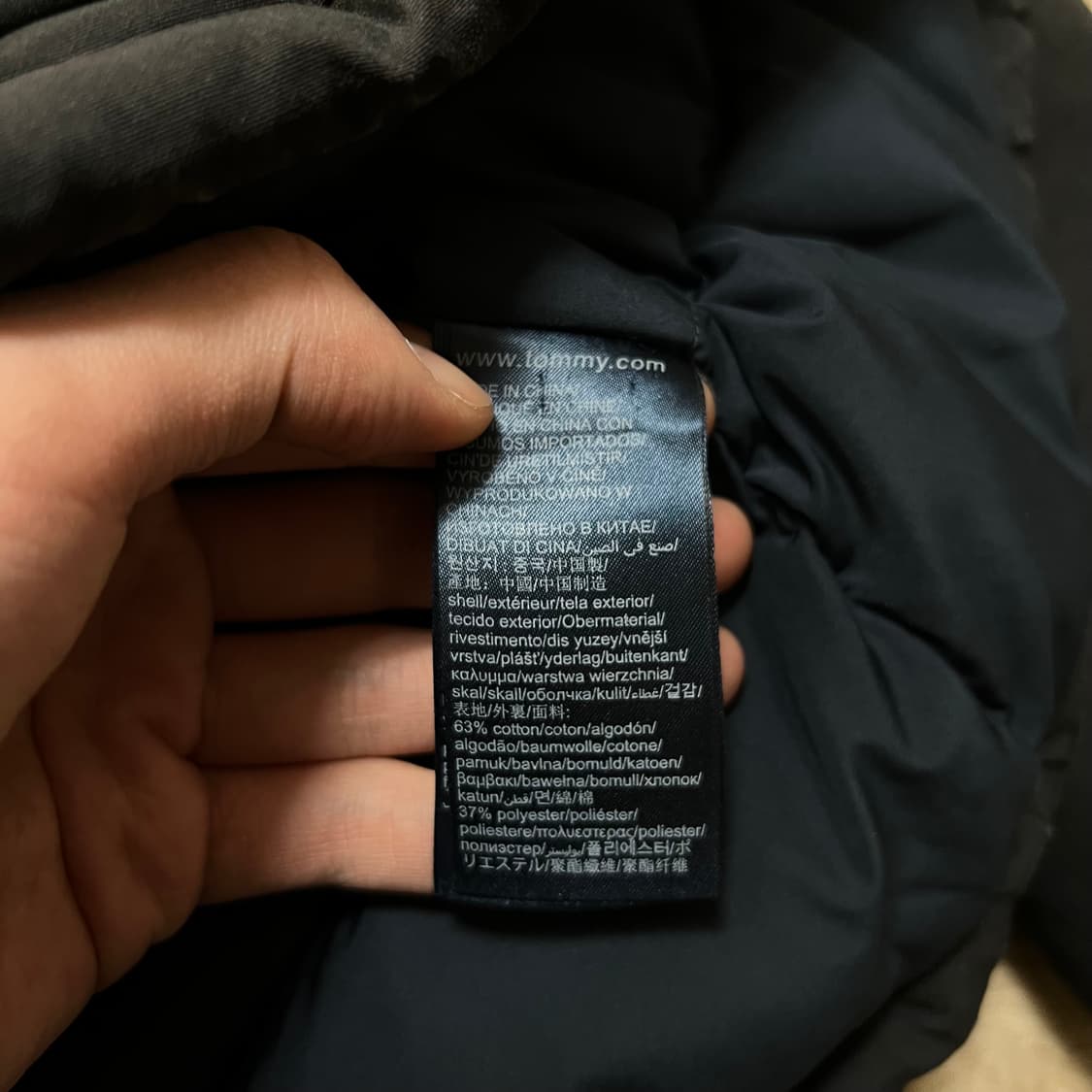 타미힐피거 구스다운 후드 미디엄 패딩 점퍼 [블랙] S/90 상품이미지6