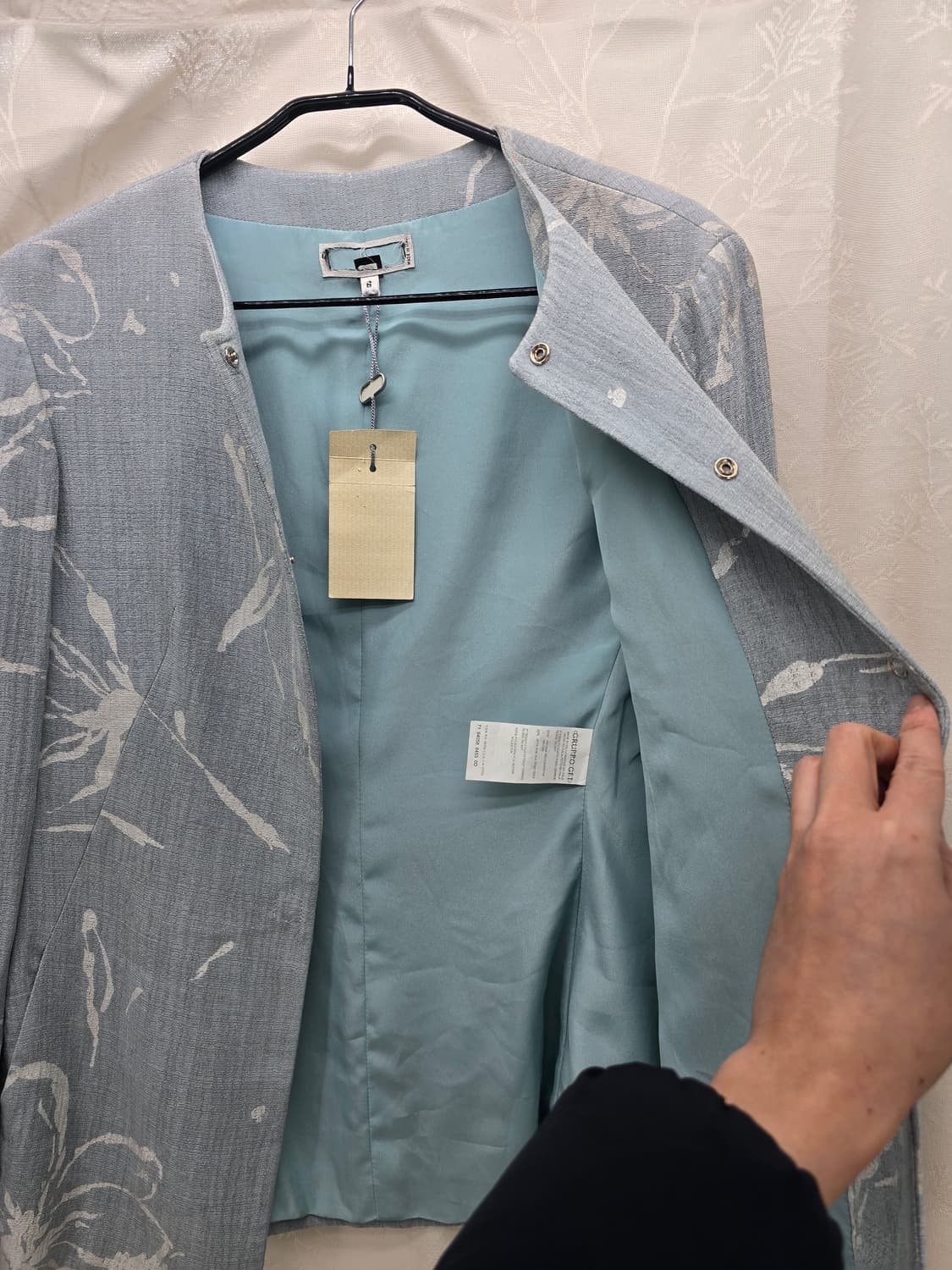 빈티지 조르지오 아르마니 하늘색 자켓 6사이즈  상품이미지7