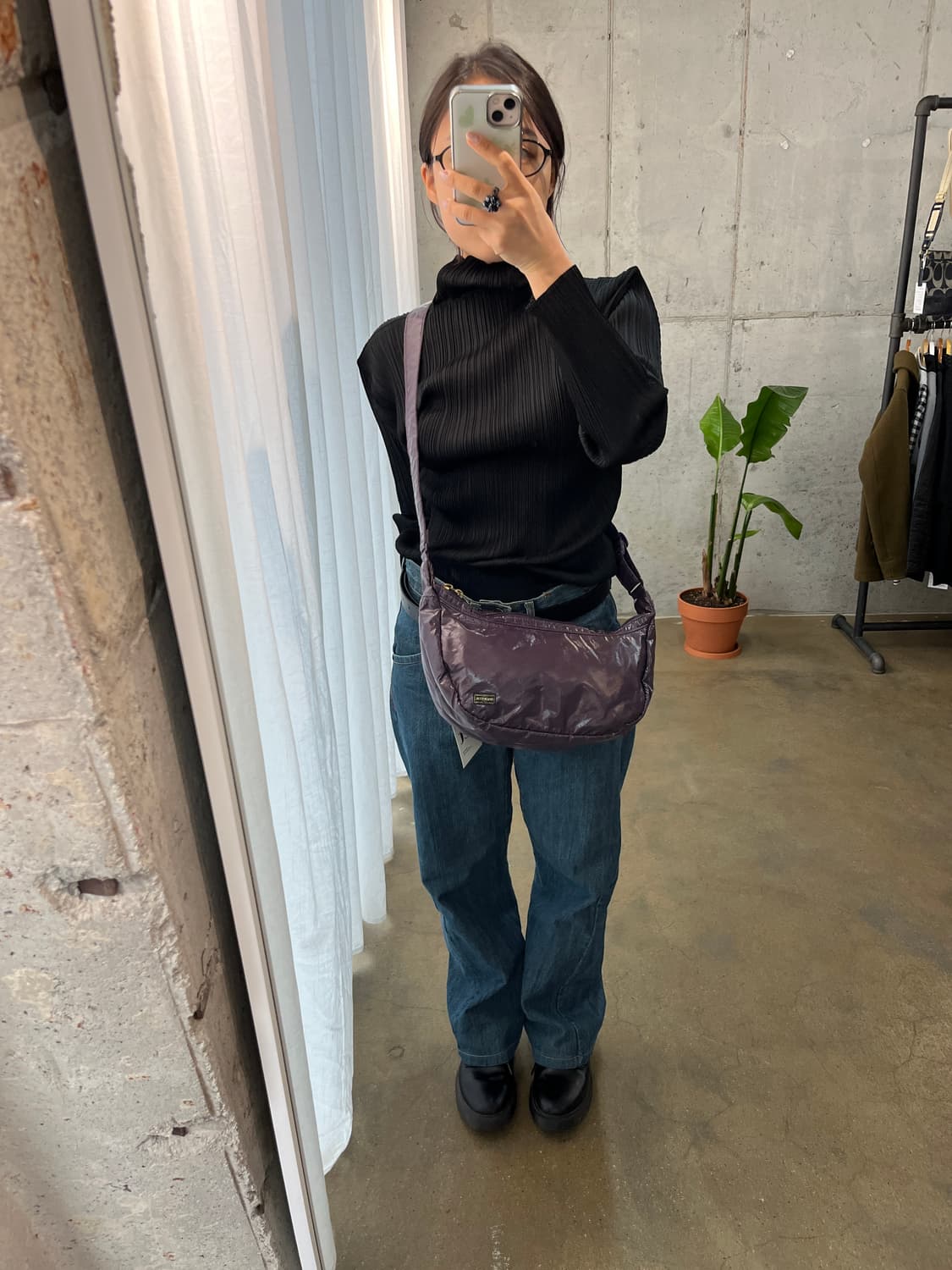 Porter 포터 도트 호보백 퍼플 상품이미지3