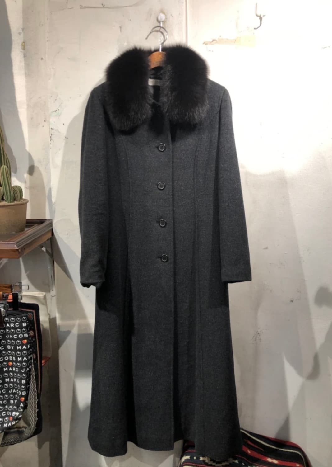Maggy black long coat 상품이미지3