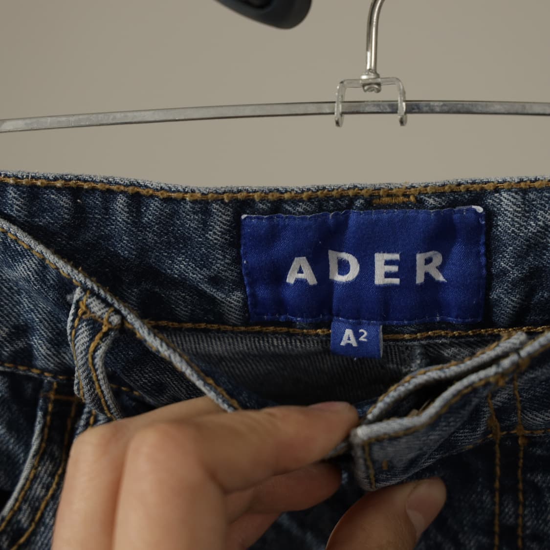 여성 아더에러 21FW 와이드 데님 팬츠 상품이미지5