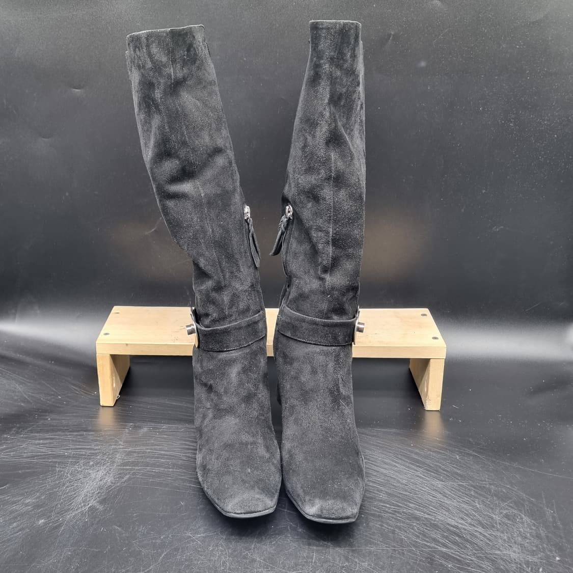 폴리니 스웨이드 여성롱부츠 36 220 굽5 상품이미지2