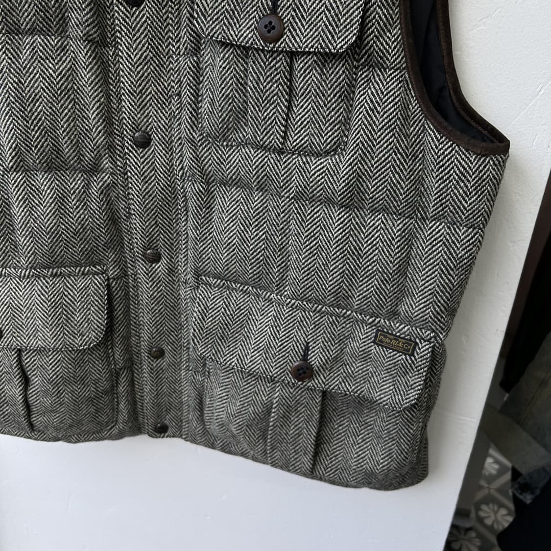 15279 - 폴로 랄프로렌 헤링본 덕다운 패딩 베스트 상품이미지2