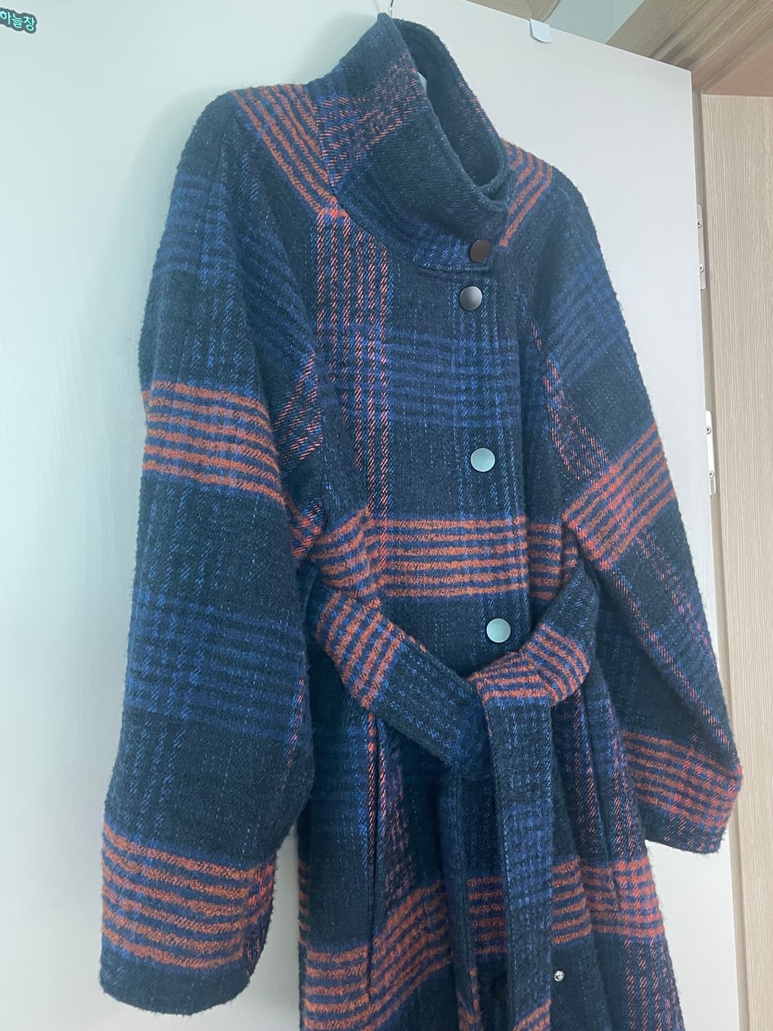 빔바이롤라 래글런 체크 코트 상품이미지1