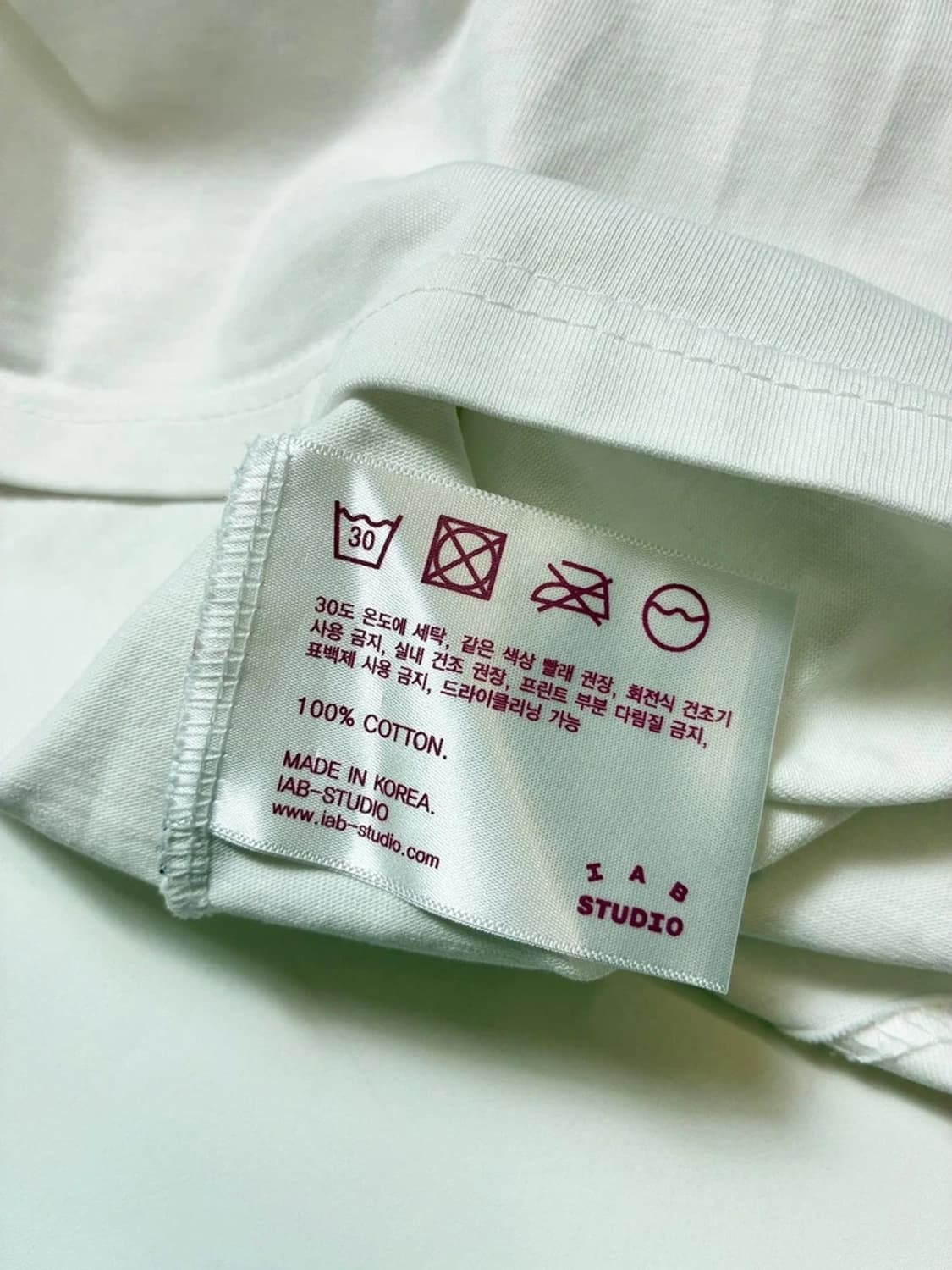 아이앱스튜디오 빅로고 오버핏 반팔 티셔츠 PN8575 상품이미지9