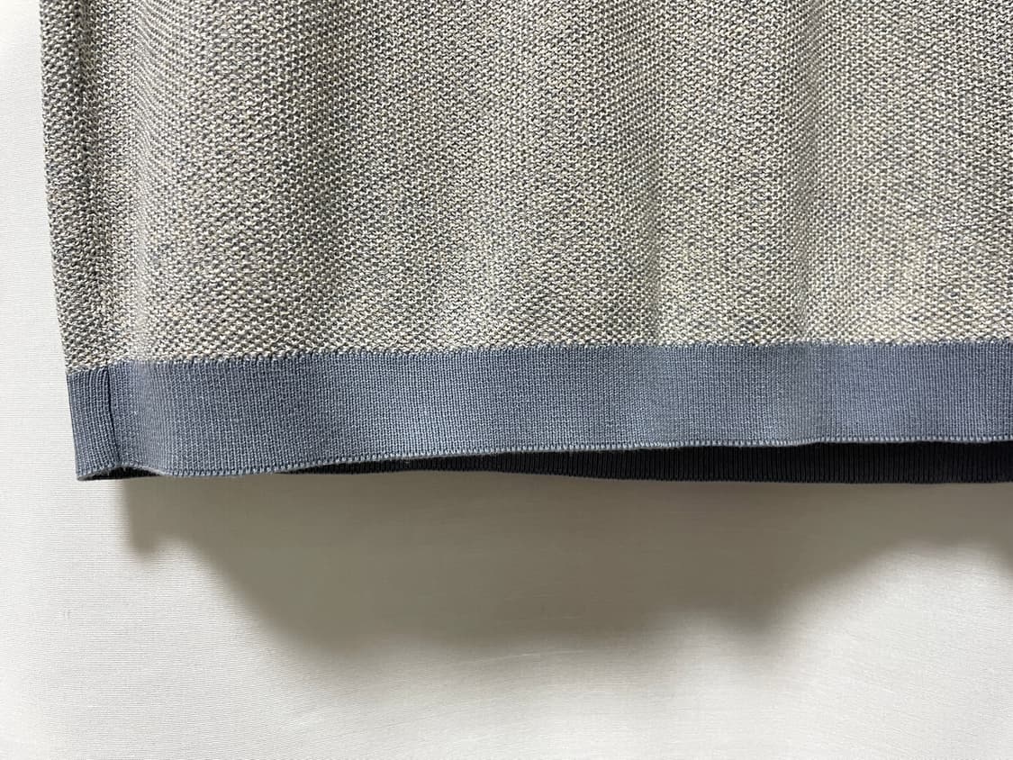 (이태리 제조) 에르메네질도 제냐 남성 실크 코튼 반팔 니트 카라티 L  상품이미지6